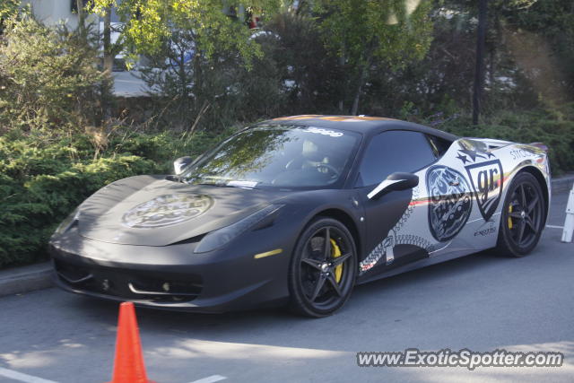 Ferrari 458 Italia spotted in Carmel, California