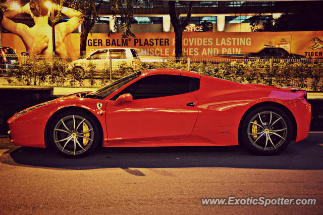 Ferrari 458 Italia spotted in Hard Rock KL, Malaysia