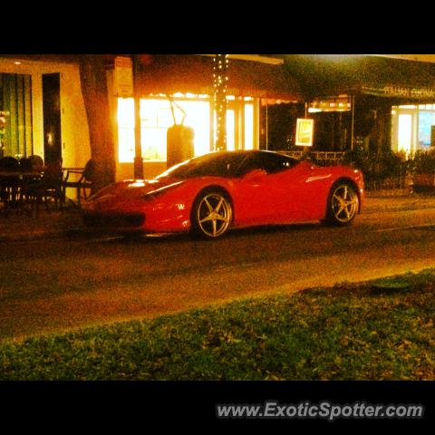 Ferrari 458 Italia spotted in Ft Lauderdale, Florida