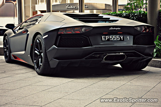 Lamborghini Aventador spotted in Bukit Bintang KL, Malaysia