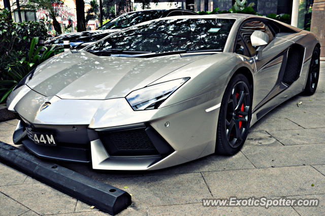 Lamborghini Aventador spotted in Bukit Bintang KL, Malaysia