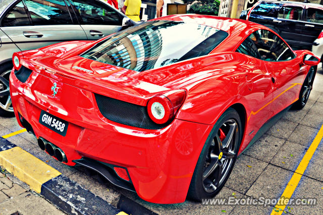 Ferrari 458 Italia spotted in Bukit Bintang KL, Malaysia