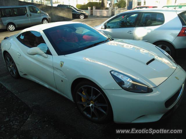 Ferrari California spotted in Douglas, United Kingdom