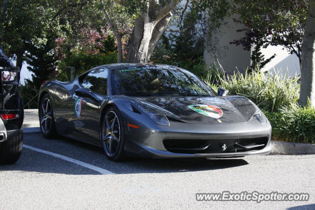 Ferrari 458 Italia spotted in Carmel, California