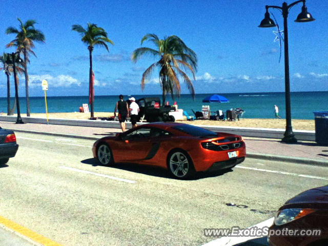 Mclaren MP4-12C spotted in Fort Lauderdale, Florida