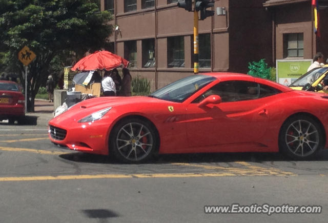 Ferrari California spotted in Bogota, Colombia