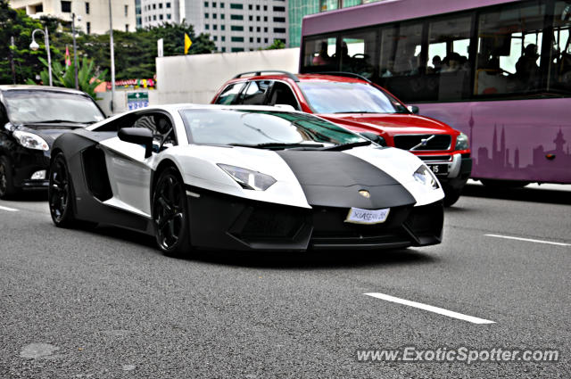 Lamborghini Aventador spotted in Bukit Bintang KL, Malaysia