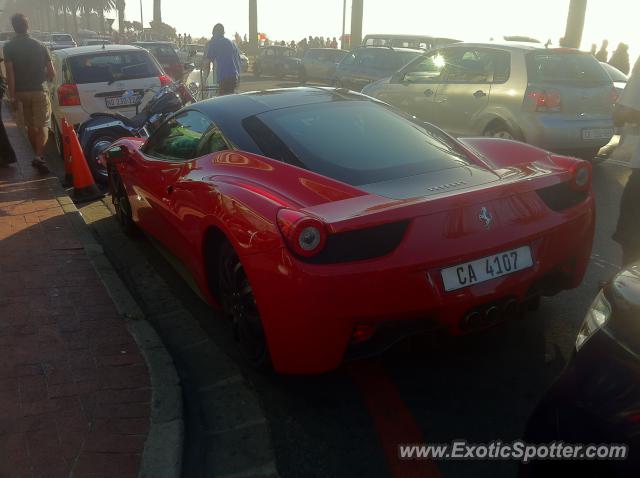 Ferrari 458 Italia spotted in Cape Town, South Africa