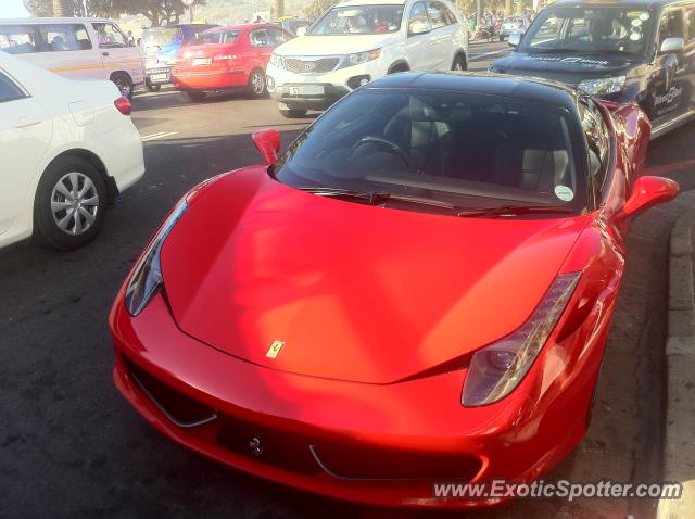 Ferrari 458 Italia spotted in Cape Town, South Africa