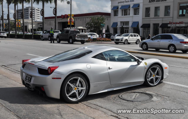 Ferrari 458 Italia spotted in Houston, Texas