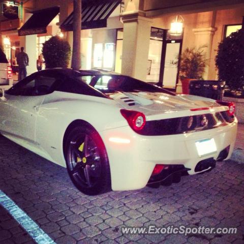 Ferrari 458 Italia spotted in Boca Raton, Florida