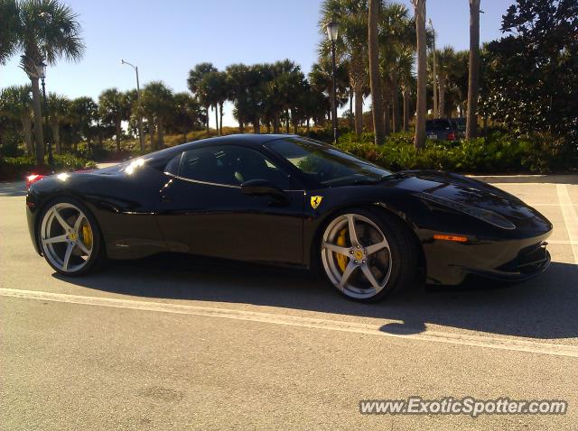 Ferrari 458 Italia spotted in Ponte Vedra Beac, Florida