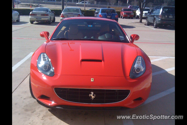 Ferrari California spotted in Dallas, Texas