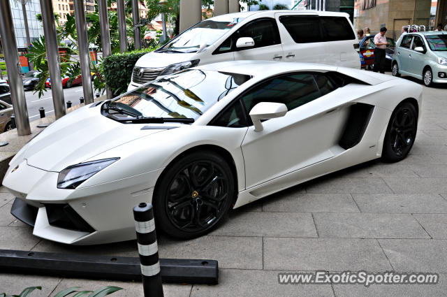 Lamborghini Aventador spotted in Bukit Bintang KL, Malaysia