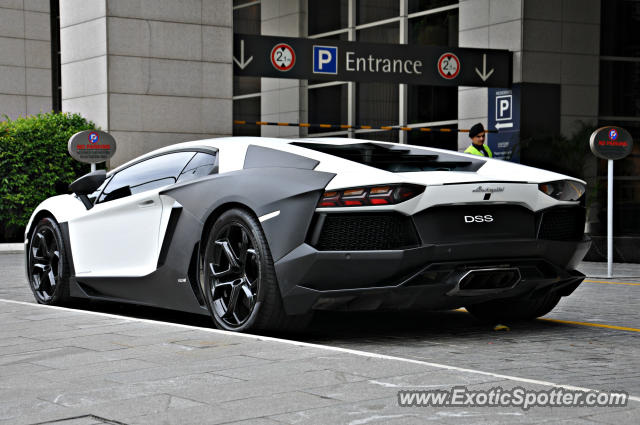 Lamborghini Aventador spotted in Bukit Bintang KL, Malaysia