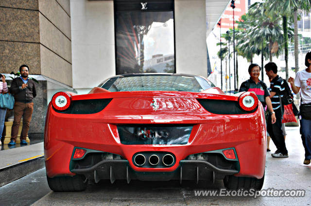 Ferrari 458 Italia spotted in Bukit Bintang KL, Malaysia