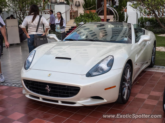 Ferrari California spotted in Miami Beach, Florida