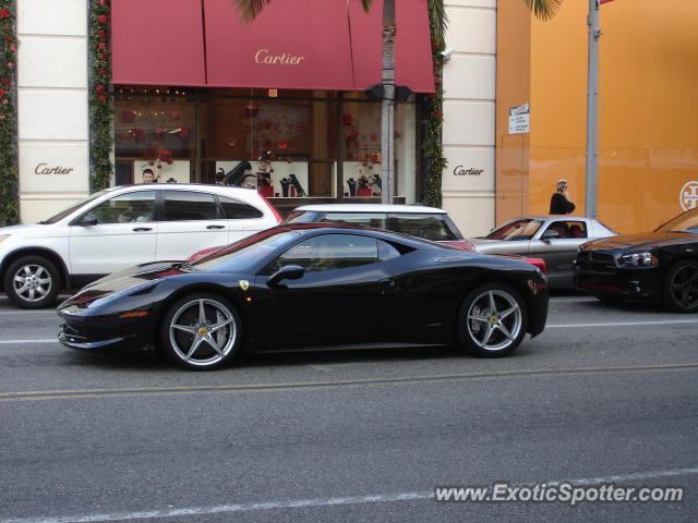 Ferrari 458 Italia spotted in Beverly Hills, California