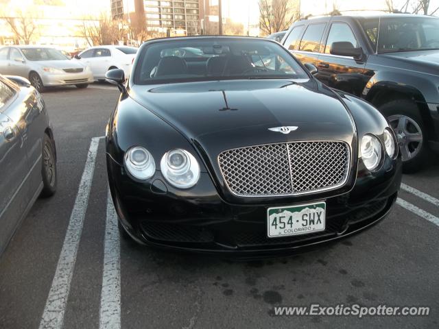 Bentley Continental spotted in Denver, Colorado