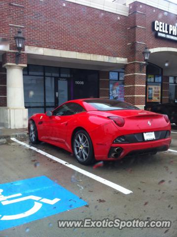 Ferrari California spotted in Dallas, Texas