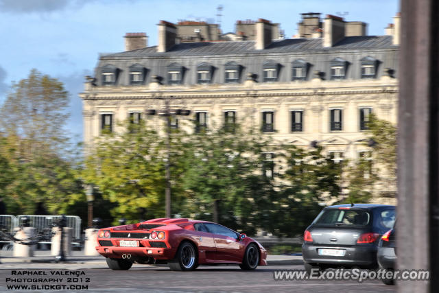 Lamborghini Diablo spotted in Paris, France