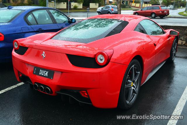 Ferrari 458 Italia spotted in Brisbane, Australia