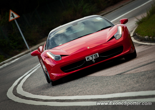 Ferrari 458 Italia spotted in Hong Kong, China