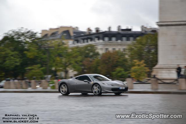 Ferrari 458 Italia spotted in Paris, France