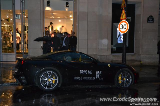 Ferrari California spotted in PARIS, France