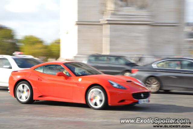 Ferrari California spotted in Paris, France