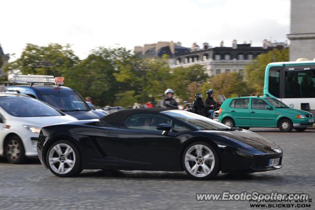 Lamborghini Gallardo spotted in Paris, France