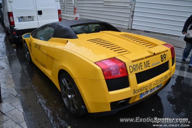 Lamborghini Gallardo spotted in PARIS, France