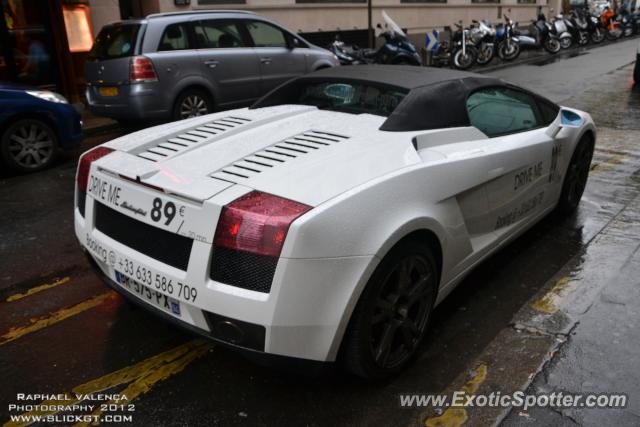 Lamborghini Gallardo spotted in Paris, France