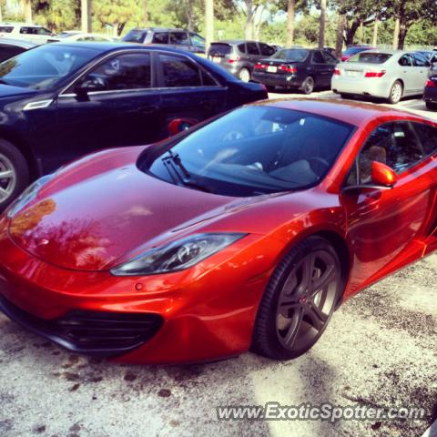 Mclaren MP4-12C spotted in Boca Raton, Florida