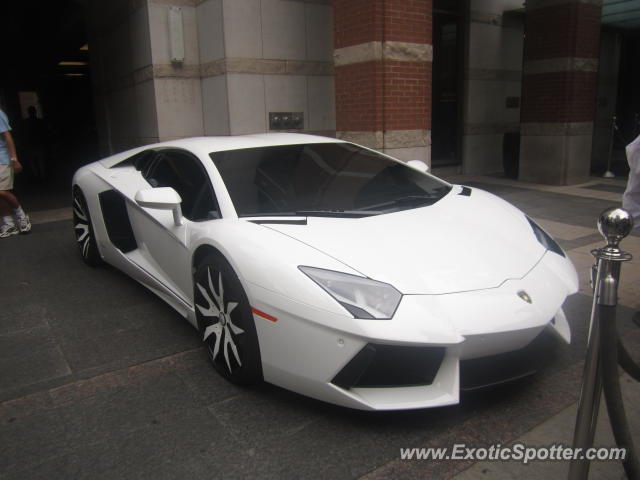 Lamborghini Aventador spotted in Toronto, Canada