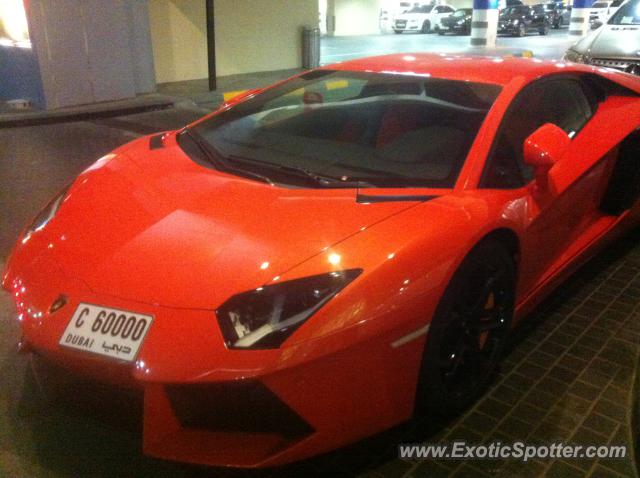 Lamborghini Aventador spotted in Dubai, United Arab Emirates