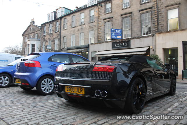 Lamborghini Gallardo spotted in Edinburgh, United Kingdom