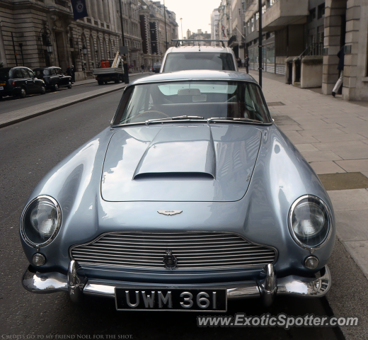 Aston Martin DB5 spotted in London, United Kingdom