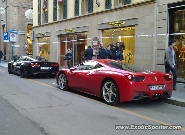 Ferrari 458 Italia spotted in Milano, Italy