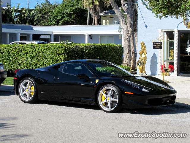 Ferrari 458 Italia spotted in Palm Beach, Florida