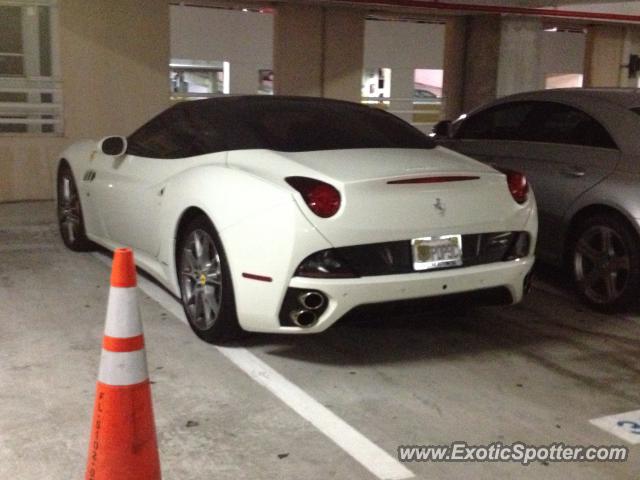 Ferrari California spotted in Miami, Florida