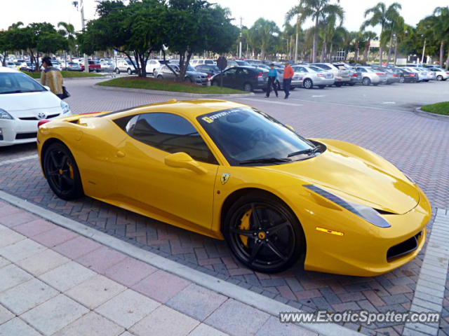 Ferrari 458 Italia spotted in Boca Raton, Florida