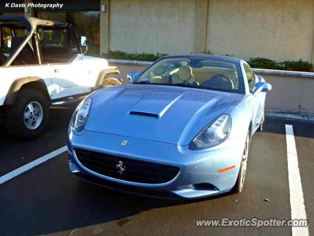 Ferrari California spotted in Boca Raton, Florida