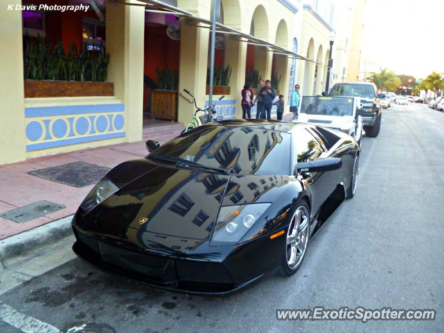 Lamborghini Murcielago spotted in Miami Beach, Florida