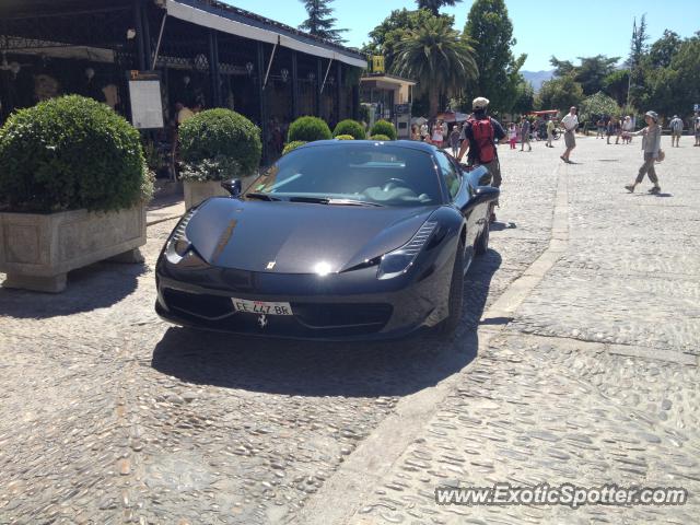 Ferrari 458 Italia spotted in Ronda, Spain