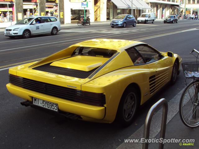 Ferrari Testarossa spotted in Milan, Italy