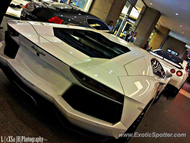 Lamborghini Aventador spotted in Bukit Bintang, Malaysia