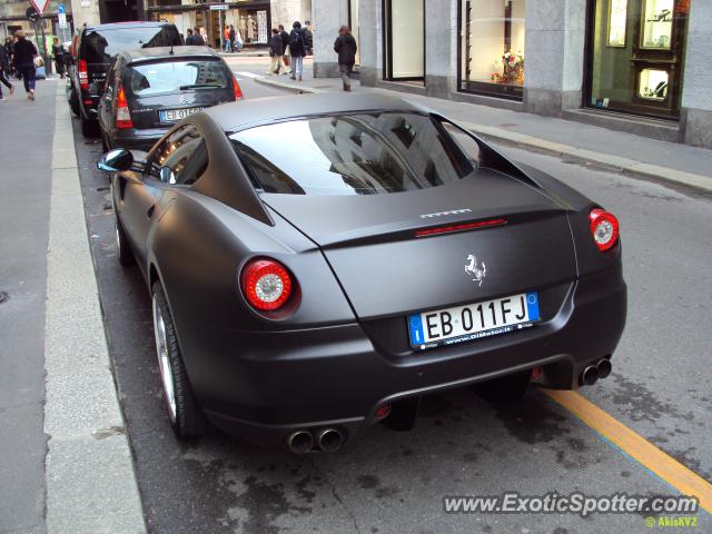 Ferrari 599GTB spotted in Milan, Italy