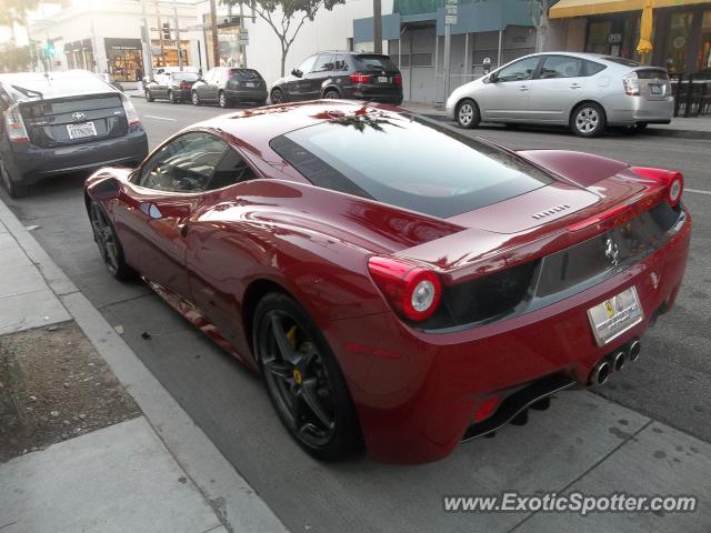 Ferrari 458 Italia spotted in Beverly Hills, California