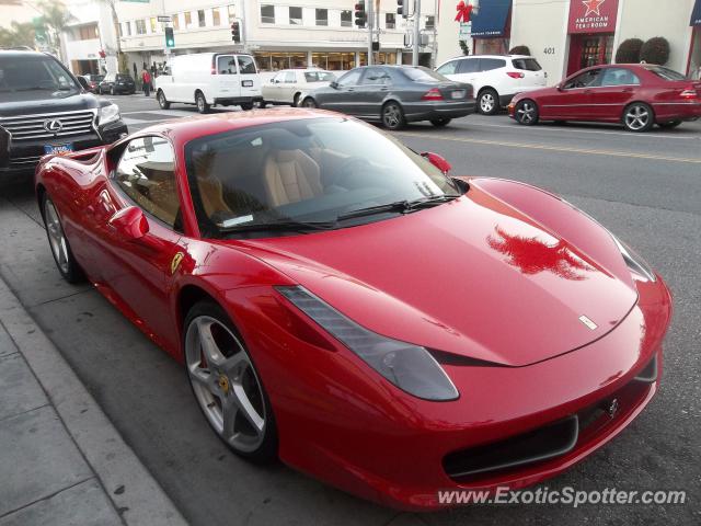 Ferrari 458 Italia spotted in Beverly Hills, California